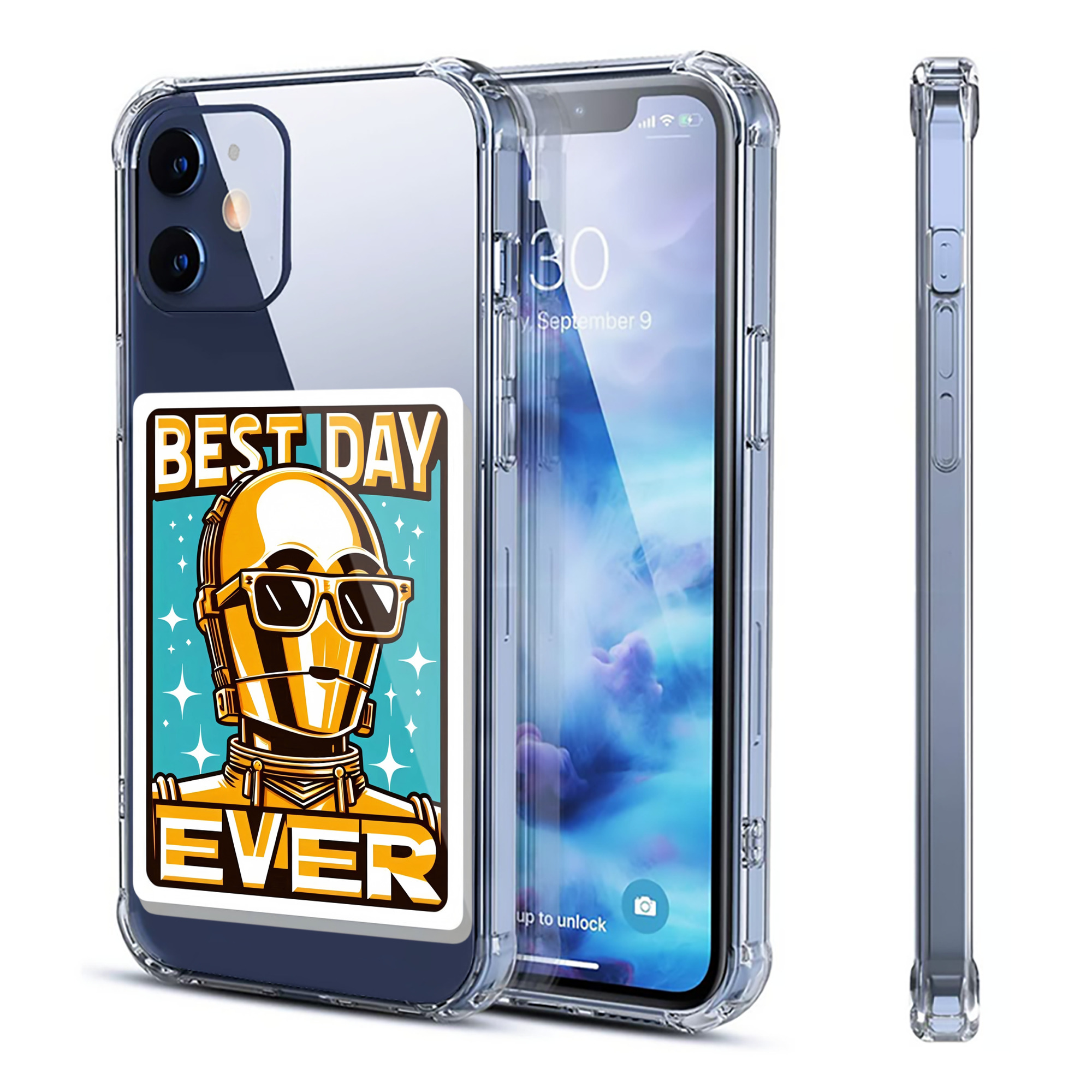 （画像用） スター・ウォーズ Star Wars 【iPhone 12シリーズ対応】透明スマホケース（クリアソフトケース）